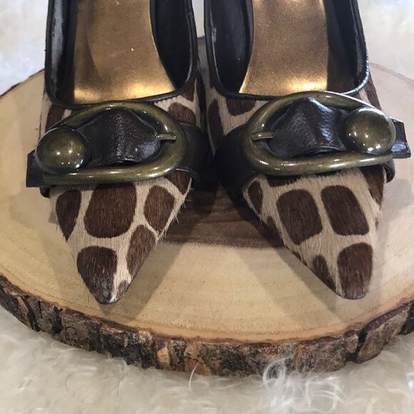 Spotted Real Fur Heels last chance - Picture 5 of 8